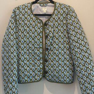 J.Crew Factory Women’s Block-print Quilted Jacket
